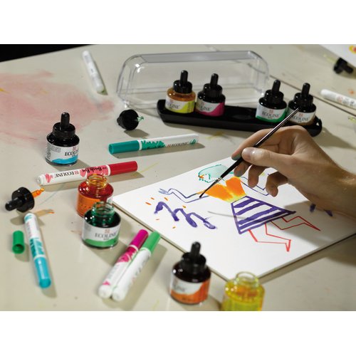 Ecoline Print Paper DIN A4, 75 Loose Sheets, Printing Paper, Drawing Paper, 150 g/m²