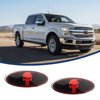 UGSHY Pack of 2 Front Grille Emblem, Central Mesh Cover Label, Rear Tailgate Emblem Badge Nameplate, Compatible with Ford F150 F250 F350 (Skull Red)