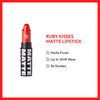 Ruby Kisses Lipstick, Matte Finish, Long-Lasting, Highly Pigmented, Smooth Apply, Full Coverage Lip Color Makeup (Extreme Coral)