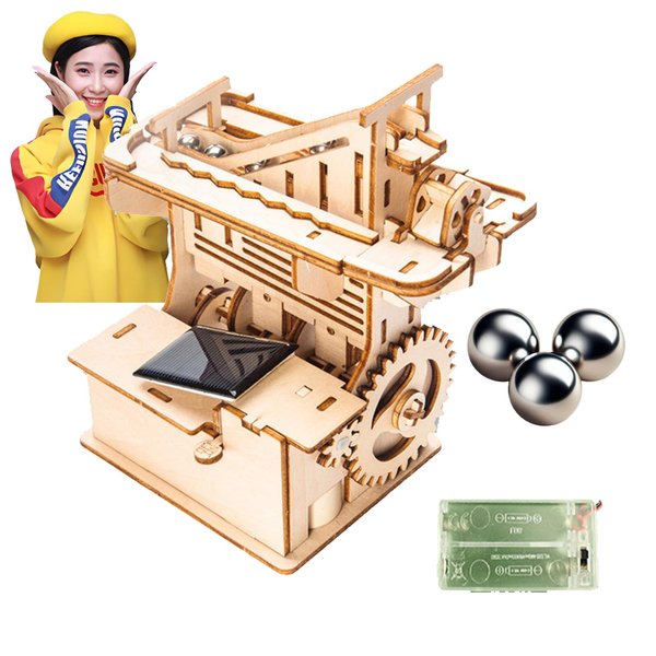 Marble Building Blocks Set with Multiple Tracks 3D Wooden Puzzle and STEM Learning Toy for Kids Ages 12-14,Creative and Fun Birthday Gift for Boys and Girls,Ideal Wooden Puzzle for Kids and Adults