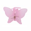 2PCS Butterfly Hair Claw Clips for Women Strong Hold Claw Clip for Thick Thin Hair Nonslip Hair Clips for Girls Frosted Light Pink