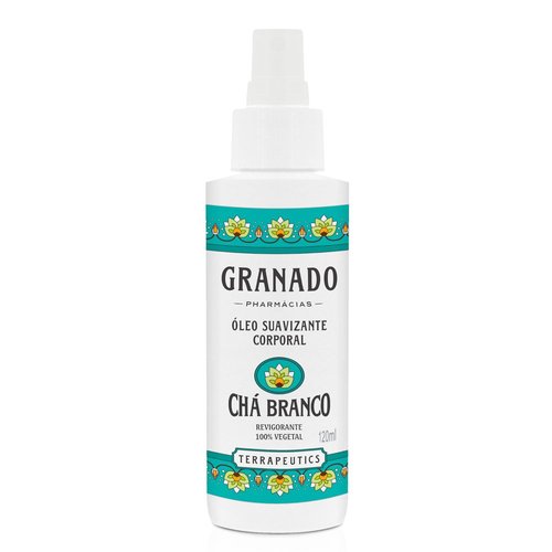 Granado - Linha Terrapeutics - Oleo Suavizante Corporal Revigorante Cha Branco 120 Ml - (Terrapeutics Collection - Invigorating White Tea Soothing Body Oil 4.06 Fl Oz)