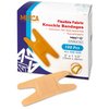 Flexible Fabric Bandages - Flex Fabric Adhesive Bandages Knuckle Bandages for Finger Care and to Protect Wounds from Infection - (100 Count Box)