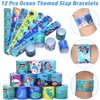 Golray 112pcs Under the Sea Party Favors Ocean Animal Creature Bulk Toy Gift Summer Birthday Supplies for Kids Boy Girl Straw Bubble Wand Tattoo Sticker Goodie Bag Filler Stuffer