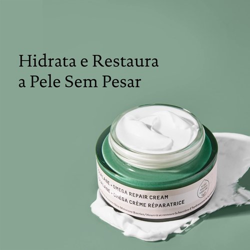 BIOSSANCE Squalane + Omega Repair Cream - Ultra-Moisturizing Face Cream - Skin Care with Hyaluronic Acid, Ceramides, Squalane - Ideal for Dry & Sensitive Skin, Intense Hydration Moisturizer - 1.7oz