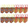 Tiny Mills Building Blocks Brick Party Favor Bags Treat Bags with Handles Birthday Party Goody Bags Candy Bags Pack of 12