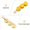 jojofuny Hair Clip, 3pcs Cartoon Food Barrettes Pins Novelty Hamburger Shaped Design for Women