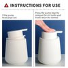BosilunLife Foam Hand Soap Dispenser - 12 oz Bathroom Lotion Hand Pump Dispenser White Foaming Soap Dispenser Ceramic Dish Liquid Dispenser for Kitchen Hand Wash Dispenser (Rubber Paint)