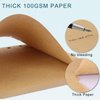 A5 Refill Paper, [3 Pack] Toplive 100GSM Thick Refillable Paper 6 Hole Filler Inserts Loose Leaf Paper 135 Sheets (270 Pages) for 6 Ring Binder Journal Notebook-Kraft Paper