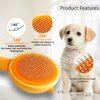 Cat Brush for Shedding Slicker Brush for Indoor Cats,Cat Grooming Brush for Long or Short Haired Dog,Dog Shedding Brush Cat Comb for Removing Tangled and Loose Hair,Pet Massage Self Cleaning Cat Brush