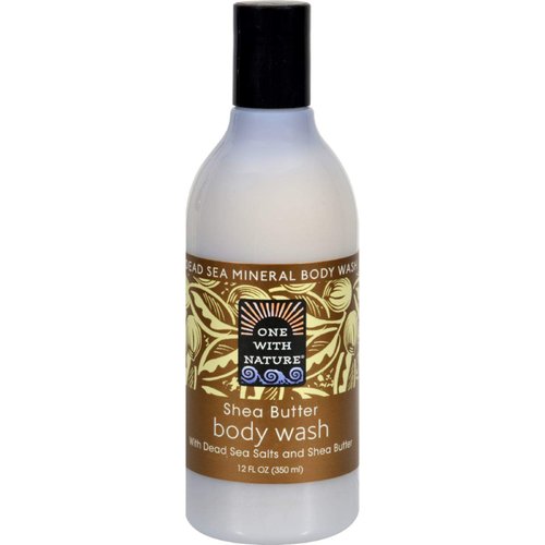 One With Nature Dead Sea Mineral Body Wash Shea Butter - 12 fl oz