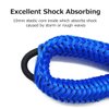 Bungee Dock Lines Boat Dock Line Stretchable Mooring Rope Dock Ties Bungee Cords for Boat Blue 2 Pack 4 Feet