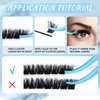 Lash Clusters 84 Pcs Cluster Lashes Individual Lashes DIY Lash Extension Lashes That Look Like Extensions Wispy Lashes Eyelash Clusters Thin Band & Soft (Cirrus 3D-Fluffy,C-8-16mix)