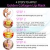 Jakuva 30 Pieces 24K Gold Crystal Moisturizing Lip Mask,Gel Lip Pads Lip Balm Lip Masks for Dry Lips,Remove Chapped Skin & Anti-Aging,Hydrating Plumping Your Lips