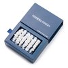 Fishers Finery 25 Momme Pure Mulberry Silk Skinny Scrunchies | Hair Tie Set for Thin Hair (Natural White- 6 Pk)