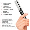 Greyfree Root touch up hair mascara temporary cover conceal gray roots hair lines eyebrows mens mustache and beards Medium-Brown