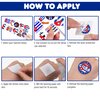 100 PCS Cuban Flag Cuba Birthday Party Decorations Favors Supplies Temporary Tattoos Decor Havana Nights National Country World Pennant Flags Stickers For Boys Girls Gift School Prizes Rewards