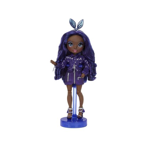 Rainbow High Krystal Bailey – Indigo (Dark Purple) Fashion Doll with 2 Outfits to Mix & Match and Doll Accessories, Great Gift and Toy for Kids 6-12 Years Old