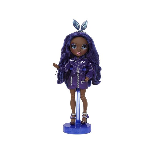 Rainbow High Krystal Bailey – Indigo (Dark Purple) Fashion Doll with 2 Outfits to Mix & Match and Doll Accessories, Great Gift and Toy for Kids 6-12 Years Old