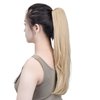SYXLCYGG Clip in Ponytail Hair Clip Claw Blonde Ponytails Extension Straight 18" 4.3 OZ Synthetic Like Real Fake Hair piece Yaki Easy To Use Fluffy Yaki