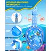 QingSong Kids Snorkel Mask Full Face, Snorkeling Set with Camera Mount, 180 Degree Panoramic View Snorkeling Gear Anti-Fog Anti-Leak