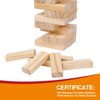 GOTHINK Tumble Tower Game for Kids and Adults, 54pcs Wooden Board Stacking Game for Family Game Night Classic Game, Standard Size
