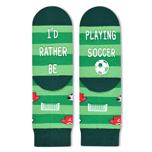 HAPPYPOP Gifts For Boys Girls Kids Soccer Gifts For Boys Girls Kids 10-12 Soccer In Dark Green, Boys Girls Kids Socks Kids Boys Girls Soccer Socks Youth