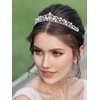 SWEETV Silver Wedding Tiaras and Crowns, Rhinestone Bridal Crown Princess Tiara Headpieces for Women and Flower Girls, Bridgerton Hair Accessories for Birthday Prom Quinceanera
