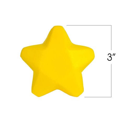 ArtCreativity Stress Stars for Kids and Adults - Pack of 12 - 3 Inch Spongy Squeeze Toys for Anxiety Relief - Mini Stress Balls Fun Birthday Party Favors and Goodie Bag Fillers for Boys and Girls