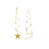 BEISHIDA Gold Star Hanging Swirl Decorations,Hanging Gold Party Supplies for Graduation Wedding Baby Shower Decorations,Pack of 15