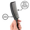 Expressions 12pc Styling Combs, Hair Comb Set for All Hair Types, Professional Barber Supplies, Durable Material, Gentle on Hair