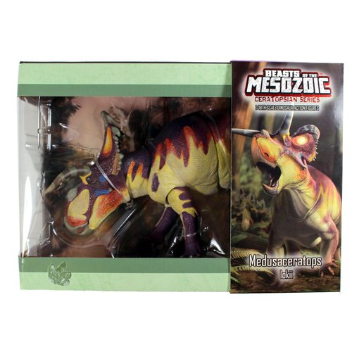 Beasts of the Mesozoic: Medusaceratops Lokii - 1/18th Scale Dinosaur Action Figure - 12" Articulated Collectible Miniature, Hand-Painted
