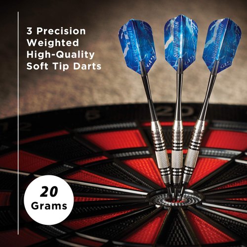 Viper Silver Thunder Soft Tip Darts, 1 Knurled Band, 20 Grams