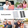 Eyeglass Nose Pads - Grip Added, Upgraded Soft Silicone Adhesive Glasses Nose Pad, Anti-Slip Nose Pads for Glasses Full Plastic Frames Sunglasses (5 Clear Pairs)