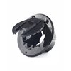 X-Haibei RV Trailer Camper Electric Power Cord Cable Hatch Round Fits 2-3/4 inches Dia. Hole Flip Up Cover (Black)