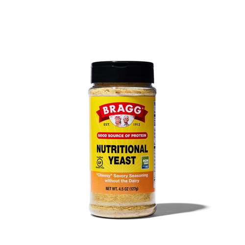 Bragg Premium Nutritional Yeast Seasoning - Vegan, Gluten Free – Good Source of Protein & Vitamins – Nutritious Savory Parmesan Cheese Substitute (Original, 4.5 Ounce (Pack of 1))