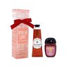 Bath & Body Works Strawberry Pound Cake Travel Gift Set - Hand Cream and Hand Gel Inside a Small Decorative Box