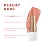 FLOWER BEAUTY By Drew Barrymore Petal Pout Lipstick - Nourishing & Highly Pigmented Lip Color with Antioxidants, Matte Finish - Peachy Nude