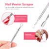 Samnyte Nail Polish Remover Tool Kit -Cuticle Pusher, Cuticle Nipper, Cuticle Clippers, Nail Polish Remover Clips,
