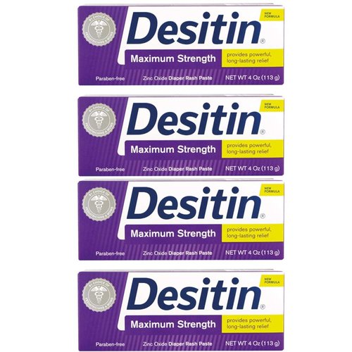 DESITIN Maximum Strength Diaper Rash Paste hmpKtK, 4 Pack (4 Ounce)