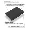 Modern Carry Leather Minimal Card Holder, Minimalist Wallet for Men & Women, Thin Credit Card Holder, Small Business Card Holder, Card Holder Wallet, Front Pocket Card Wallet - Full Protection (Black)