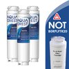 AQUA CREST 644845 Refrigerator Water Filter Replacement for Bosch® Ultra Clarity® 644845,9000077104, 9000194412, B26FT70SNS, B22CS80SNS, B22CS50SNS, Haier 0060820860, Miele KWF1000, 3 Filters