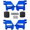 hopsupRC RC Straps Tall Battery Hold-Downs Upgrades Part for X-Maxx 6S 8S,Aluminium Tall Battery Holder Mount Hold Down Hops Up,Navy Blue