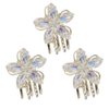 3pcs Flower Hair Clip Small Hair Clasp Hair Claw Clip Flower Hair Claw Flower Claw Clips Lady Headdress Hair Clasp Ornament Small Claw Clamps Flower Hair Clasp Flower Claw Clamp