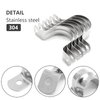 Bonsicoky 30Pcs M32 Rigid Pipe Strap, 1-1/4" Stainless Steel 2 Holes Cable U Bracket Pipe Clamp for Fixing Pipe or Cable, 0.71" Width