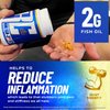 Ronnie Coleman Signature Series Fish Oil Supplement, Supplements, with EPA DHA & Omega-3, Joint, Focus, Heart Health and Brain Support, Omega 3 Fatty Acid Gel Capsules, 120 Softgels