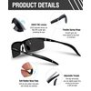 DUCO Mens Sports Polarized Sunglasses UV Protection Sunglasses for Men 8177s(Black Frame Gray Lens)