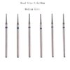 MZCMSL 6pcs Needle Shaped Cuticle Drill Bits for Manicure Under Nail, 3/32 shank Diamond Nail Bit