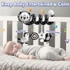 Baby Carseat Toy Black & White Rattle Spiral Hanging Activity Stroller Toy for Newborns Boys and Girls, Quality Baby Gifts for Baby Shower Party Favors, New Year, Valentine's - Lion