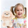 DolliBu Rabbit Plush Hand Puppet For Kids - Soft Plush Stuffed Animal Hand Puppet Toy for Puppet Show Games & Puppet Theaters for Kids Adult's Cute Puppets Educational Toy to Teach Children & Toddlers